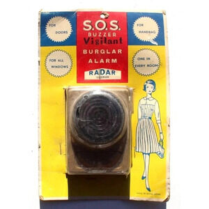 Sealed Vtg 1950s S.O.S. Buzzer Home Burglar Alarm System By Radar NOS Hong Kong